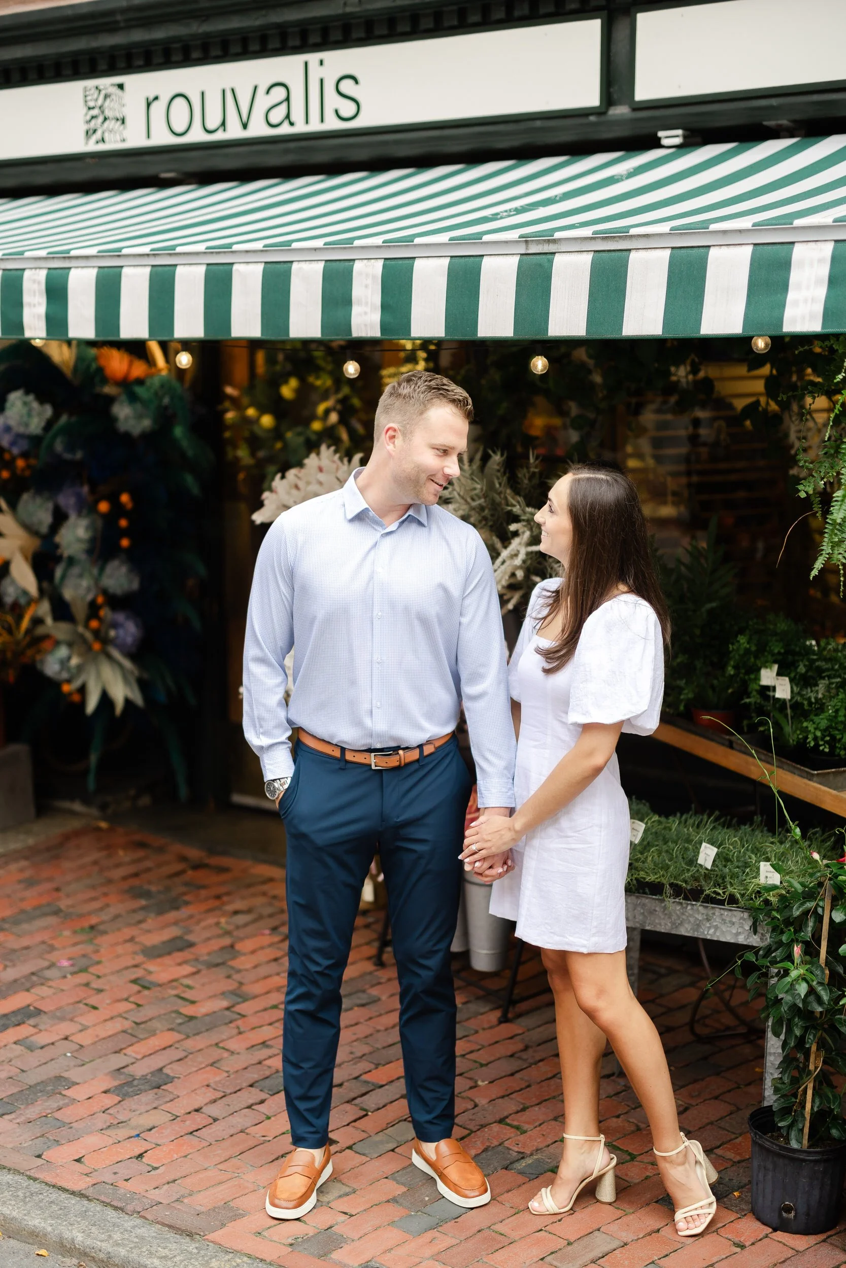 Rouvalis Floral Shop engagement session