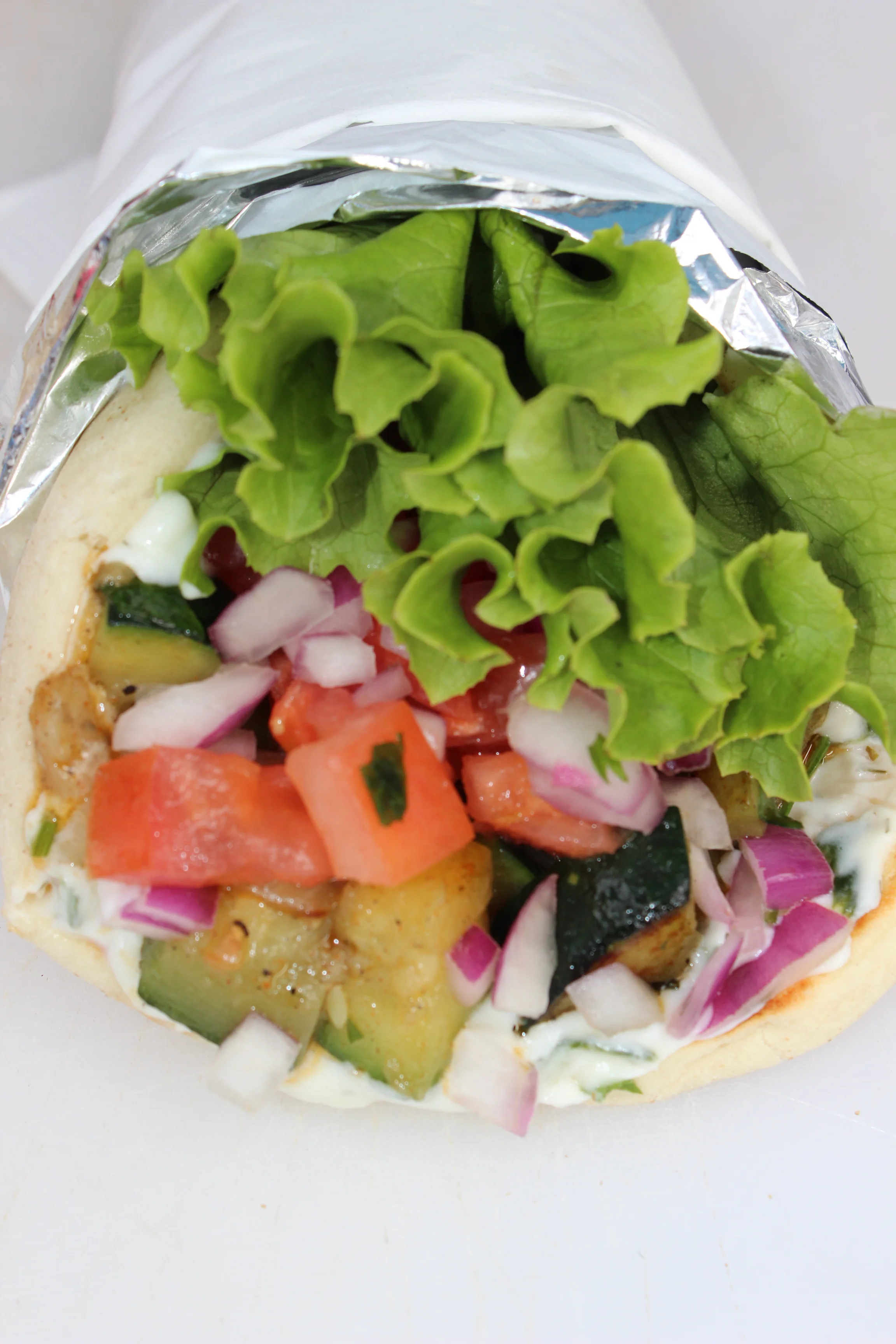 Veggie Souvlaki Wrap