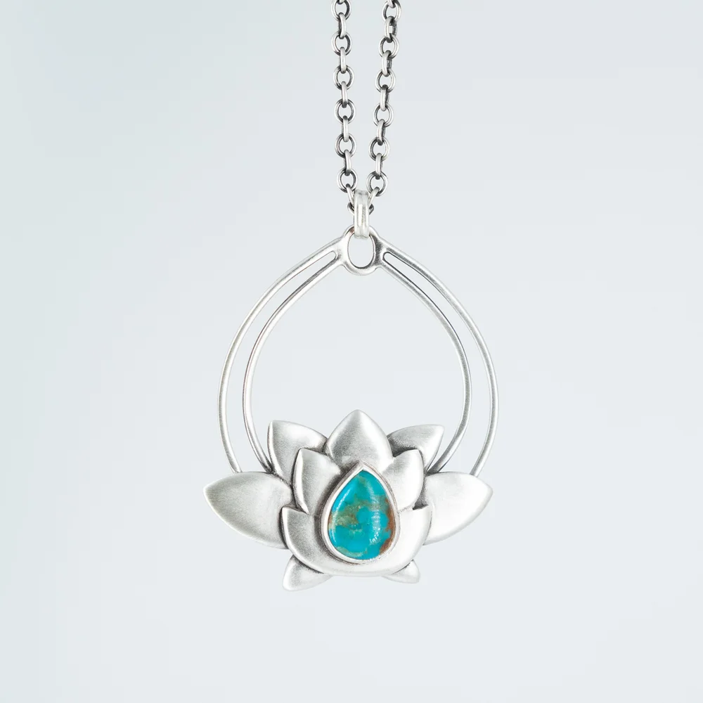 Dawn Lotus Hop Flower Necklace — Hopped Up Jewelry