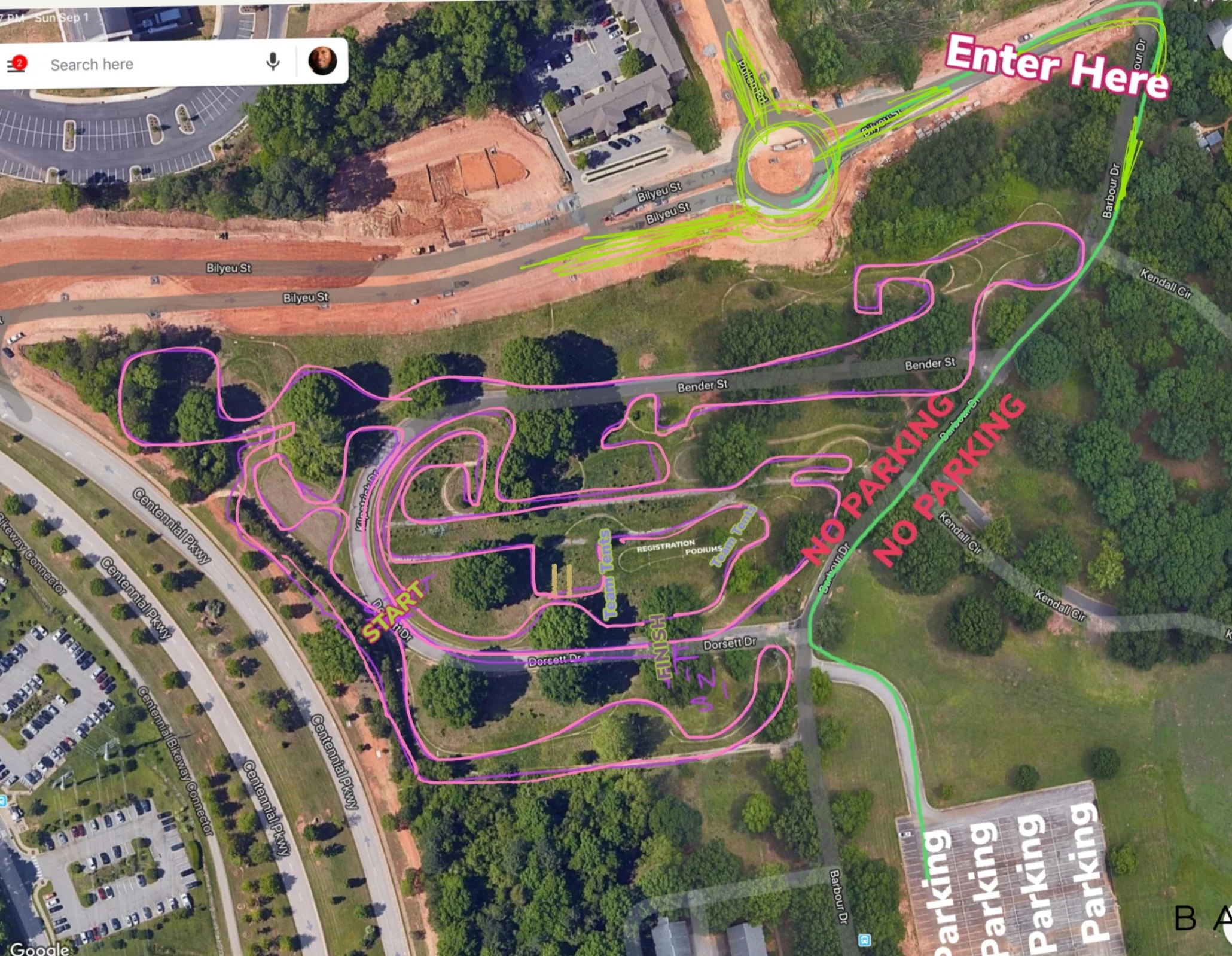 Course for 2019 Cross Central NC, Race 1 and 2! See video below for preview