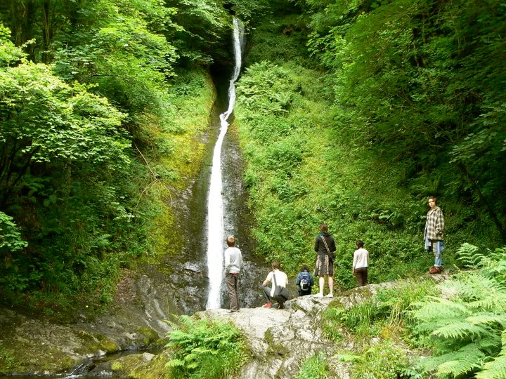 2011 -- Dipping our Feet into the 'The Devils Cauldron'. Devon, UK 