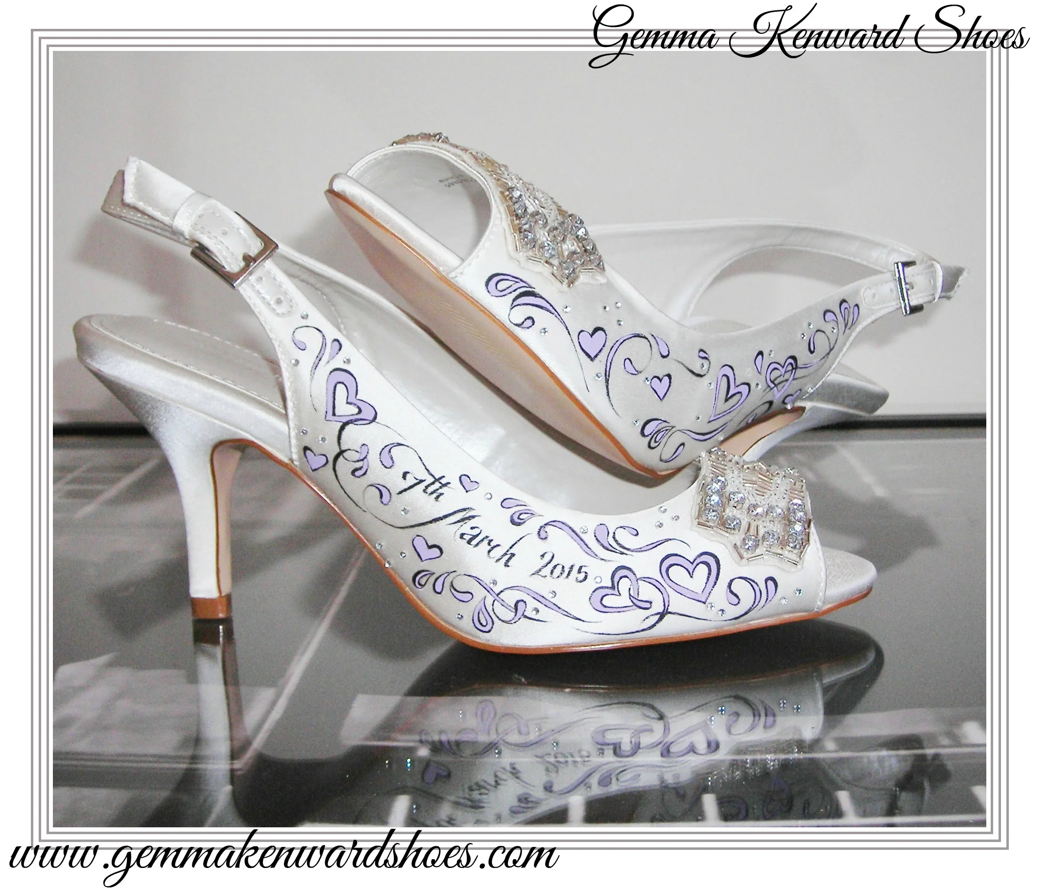 lilac bridesmaid shoes