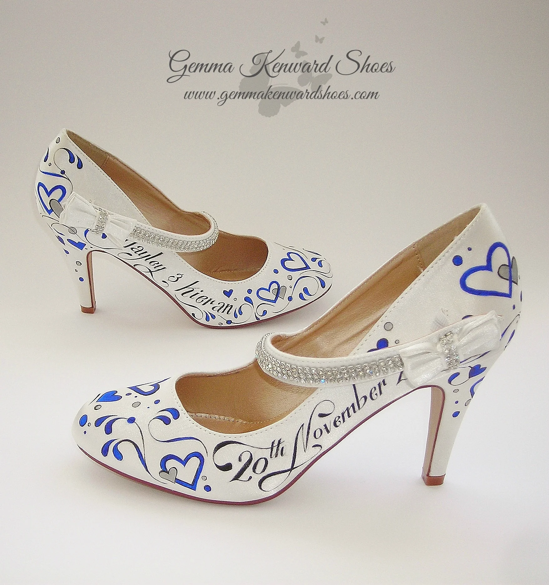 personalised bridal shoes