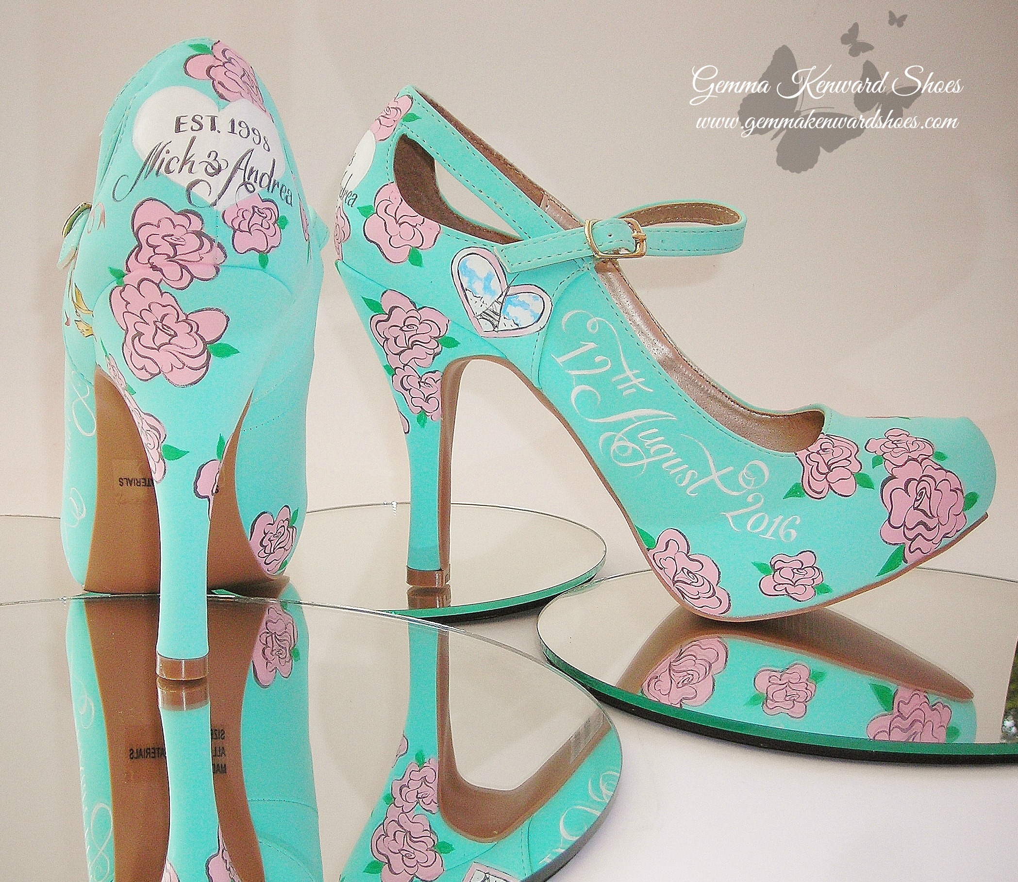 custom painted heels