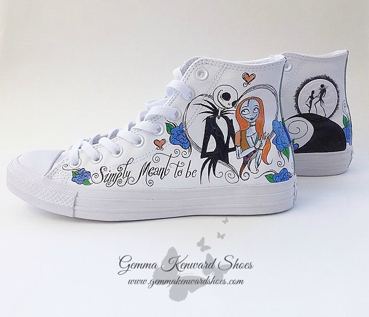 nightmare before christmas painted shoes