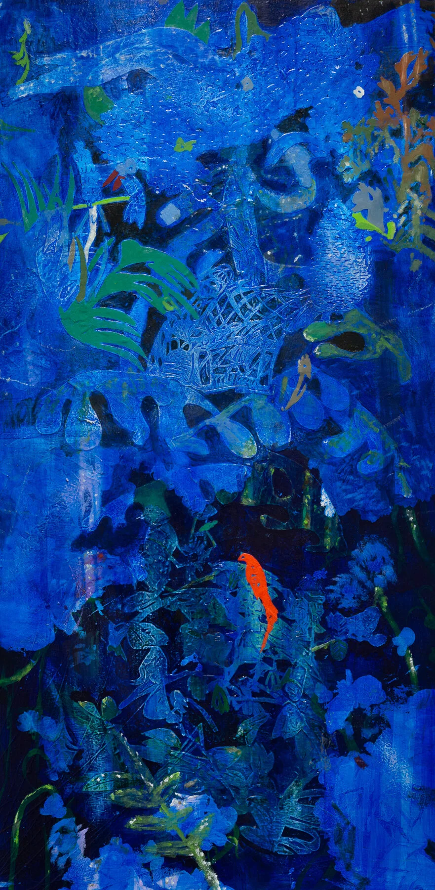 Gotta Be a Song Left To Sing, oil and acrylic on panel,  24” x 36”, 2020