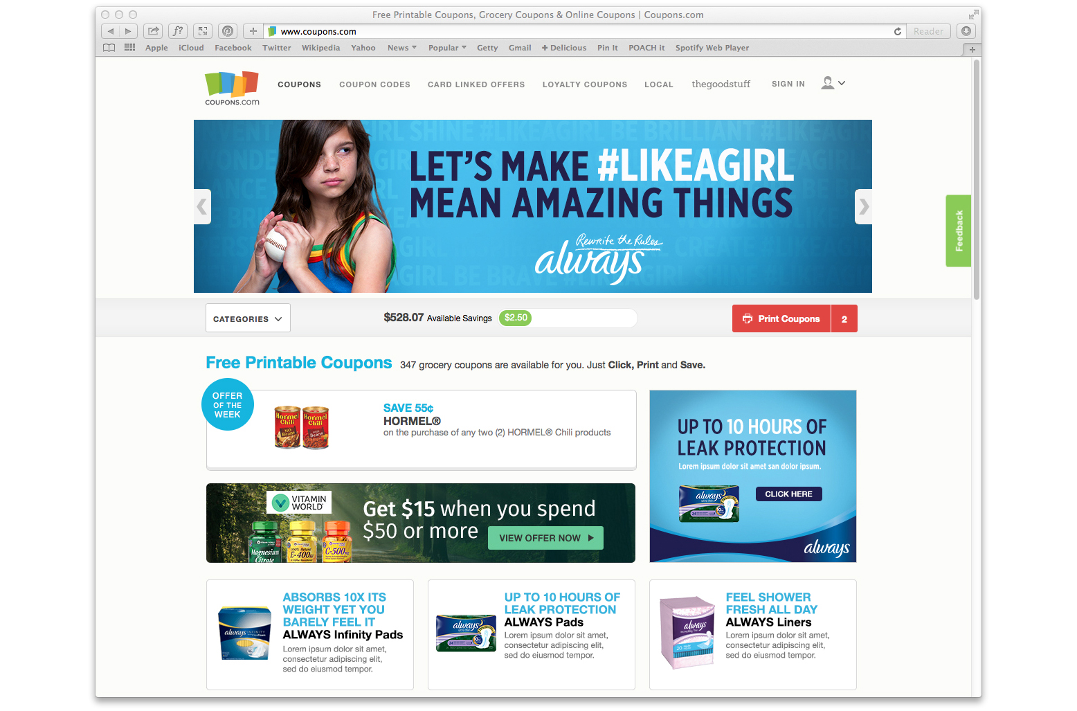  Coupons.com Takeover - Homepage 