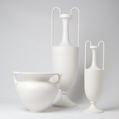 A modern twist to a classic shape, amphoras were used as early as the Bronze Age. 
