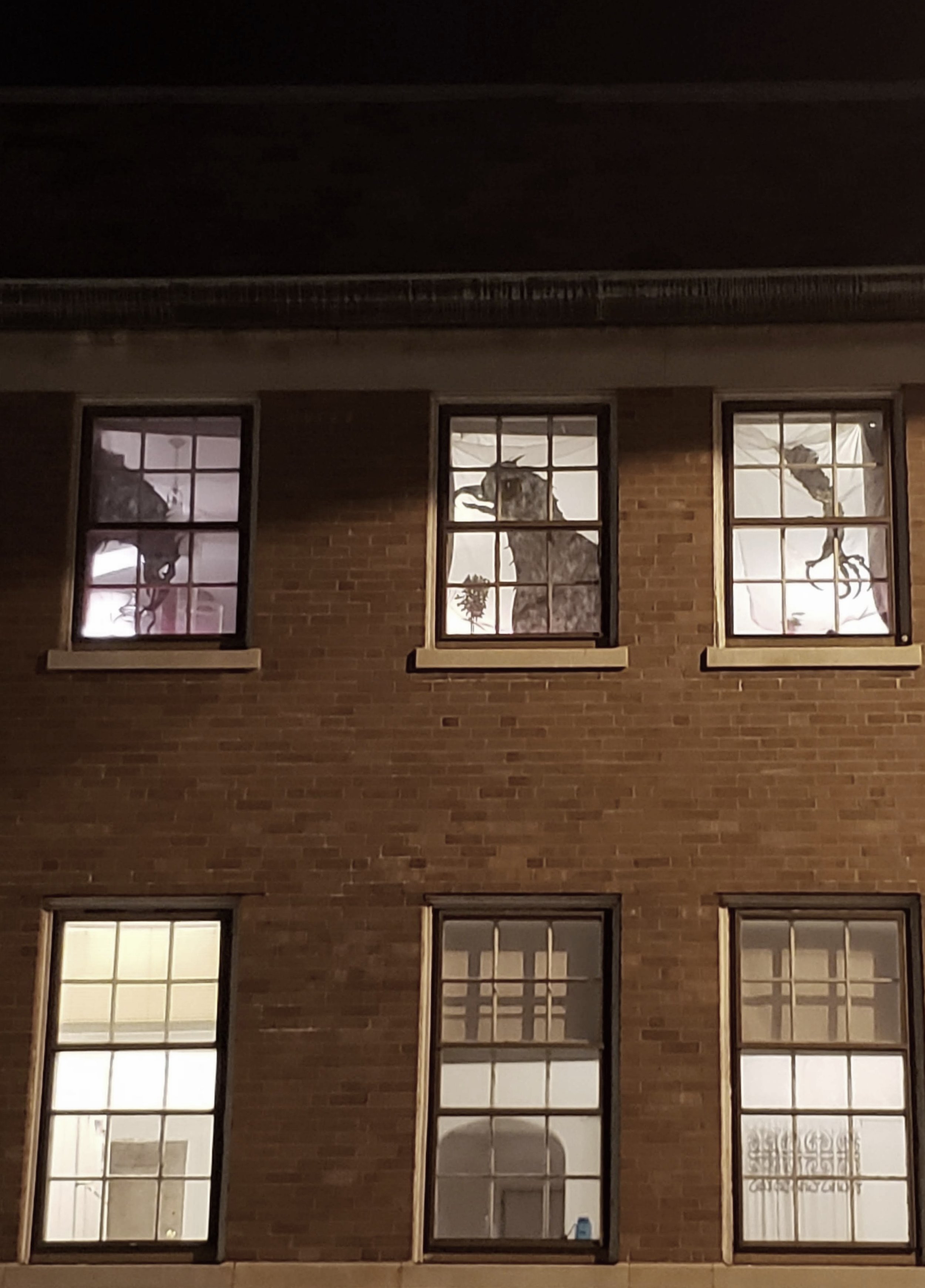 Admiring the work from across the street from a goblin’s point of view.