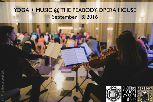 Yoga + Music at the Peabody Opera House