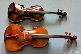 Violin top, Viola bottom.