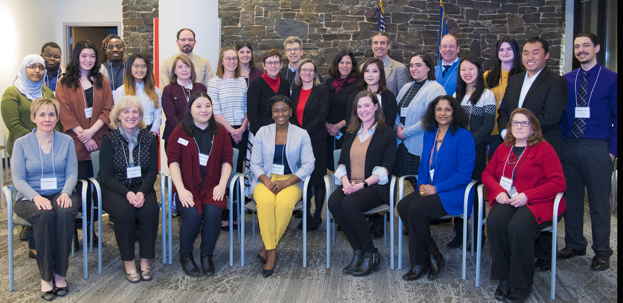 The first cohort of the Increasing Diversity in Environmental Careers (IDEC) program included 16 college students who posed during a visit with commissioners from the Minnesota Department of Natural Resources, Minnesota Pollution Control Agency, and Board of Water &amp; Soil Resources.