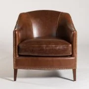 Vail Leather Barrel Back Chair Edit Design House Vail Leather Barrel Back Chair Edit Design House