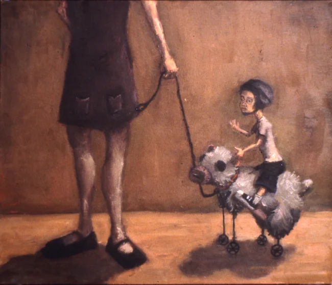 Simon on the wheeled bear.jpg