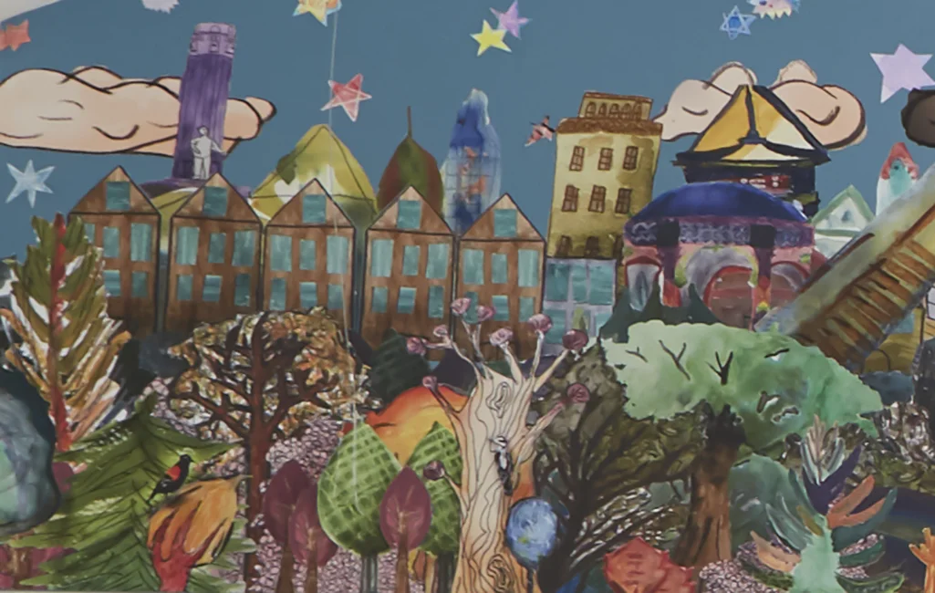 Detail: Buildings and Trees