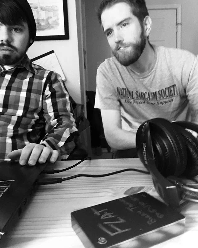 Taken by my 3yo (who also chose the B&W filter), a pic of me and @austin_crumbles working on a segment of FLAT. Very excited with where this film is going!
#mythreeyearoldtakesbetterphotosthanyourthreeyearold
