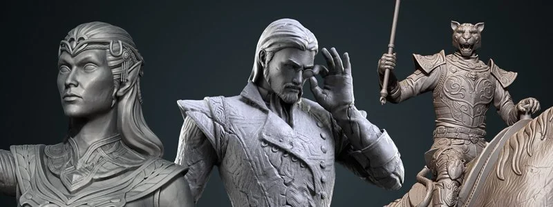 Elder Scrolls Statues