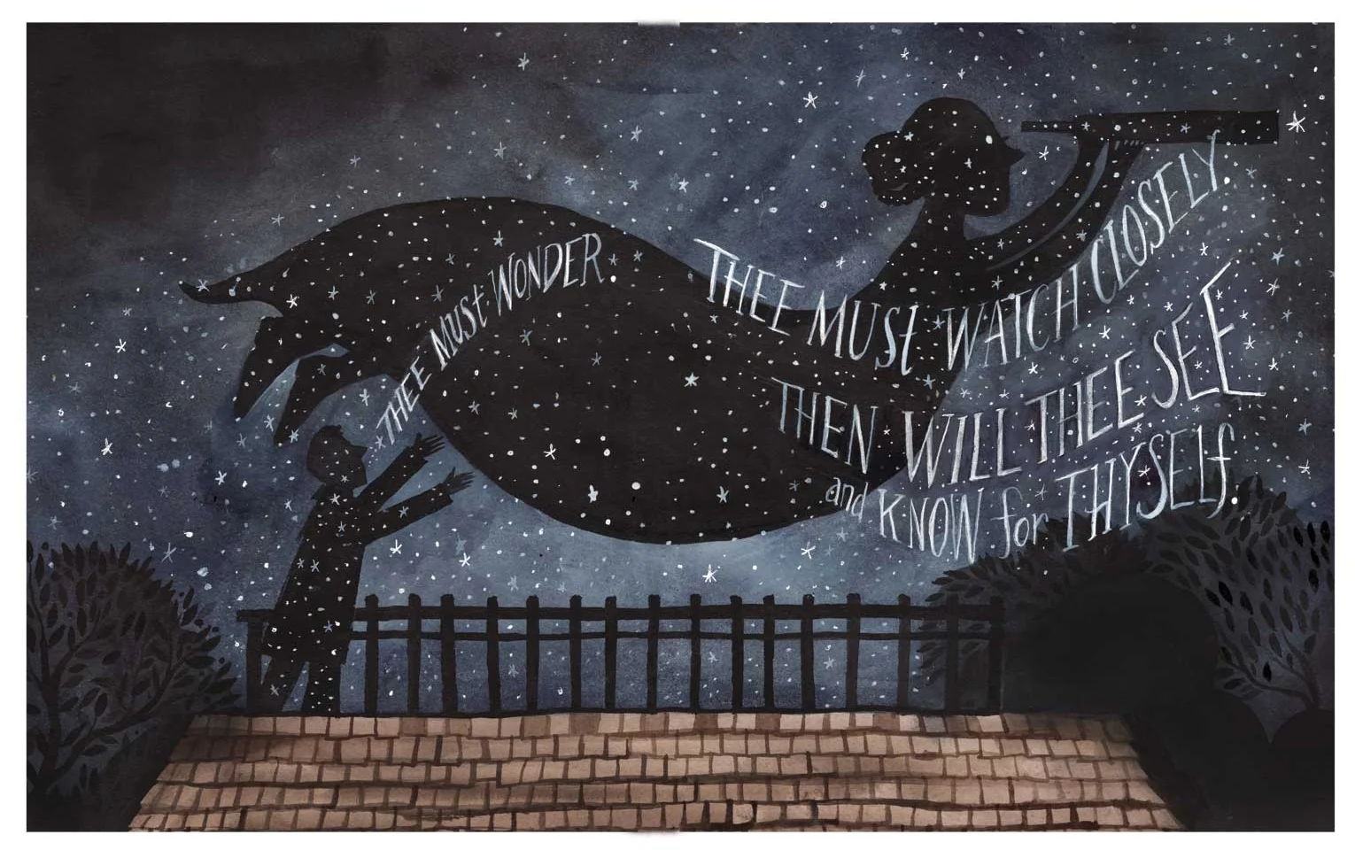 Illustration spread from forthcoming What Miss Mitchell Saw by Hayley Barrett. Beach Lane Books. 2019.