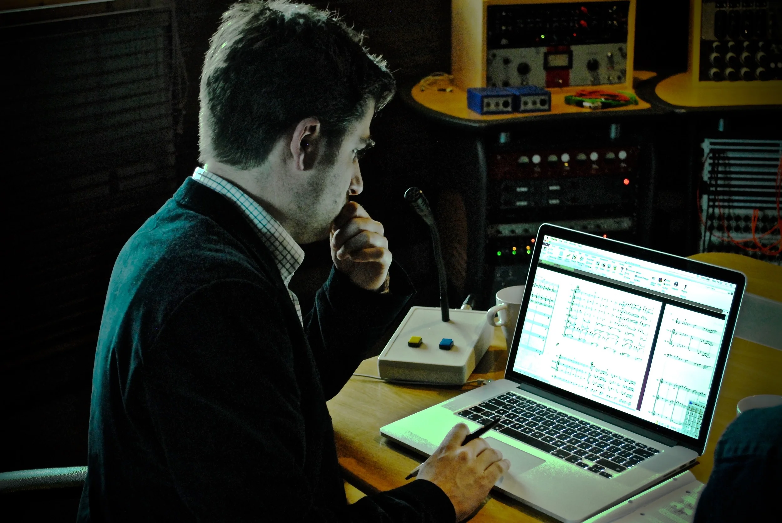 In Castlesound Studios scoring for pop strings