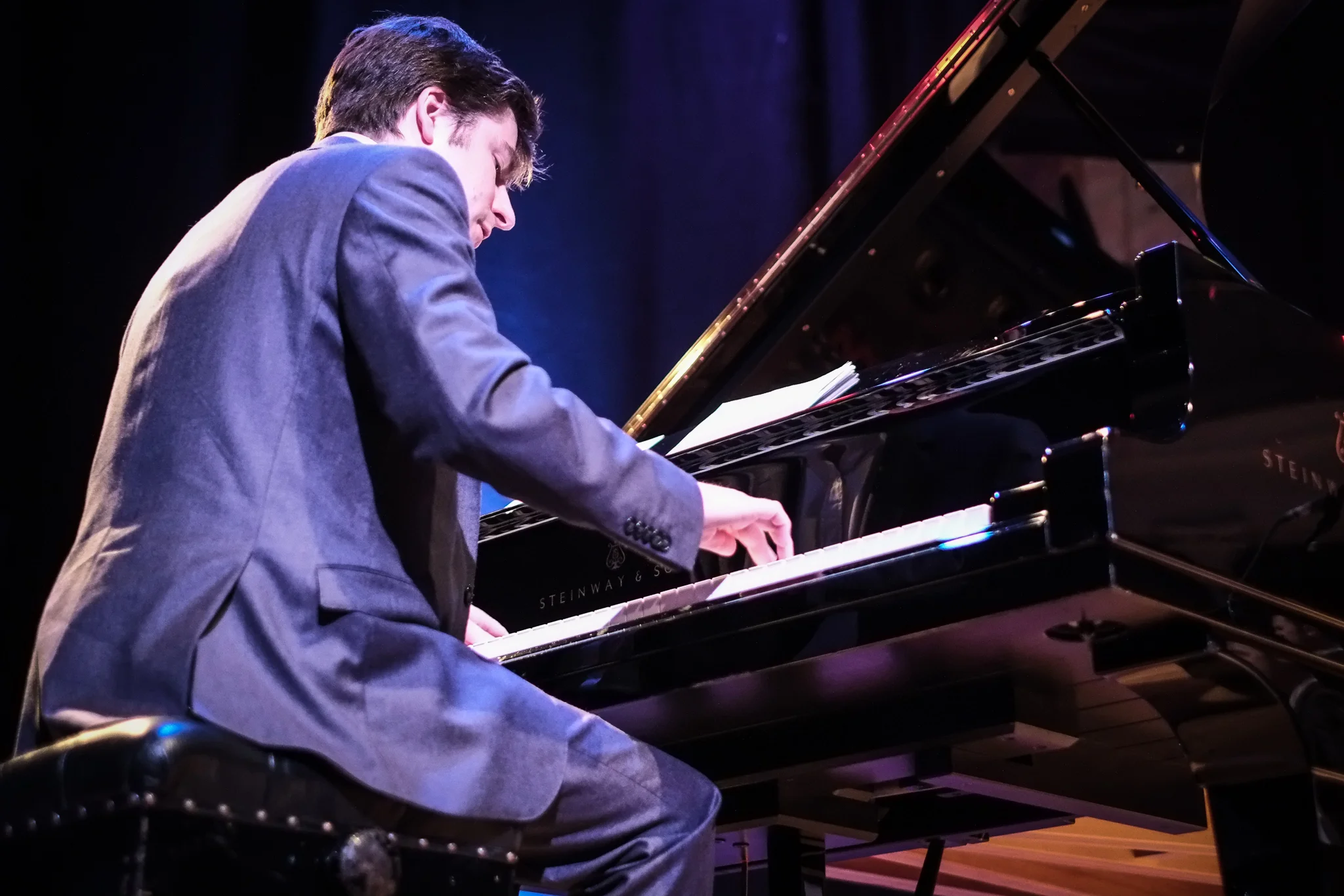 Performing at Queen's Hall, Edinburgh