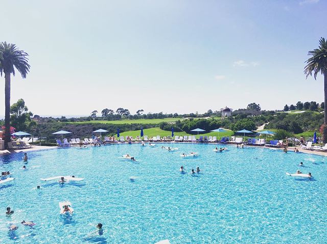 Perfect place to party. 🎈#juneborninjuly #poolside #celebration #junesjaunt