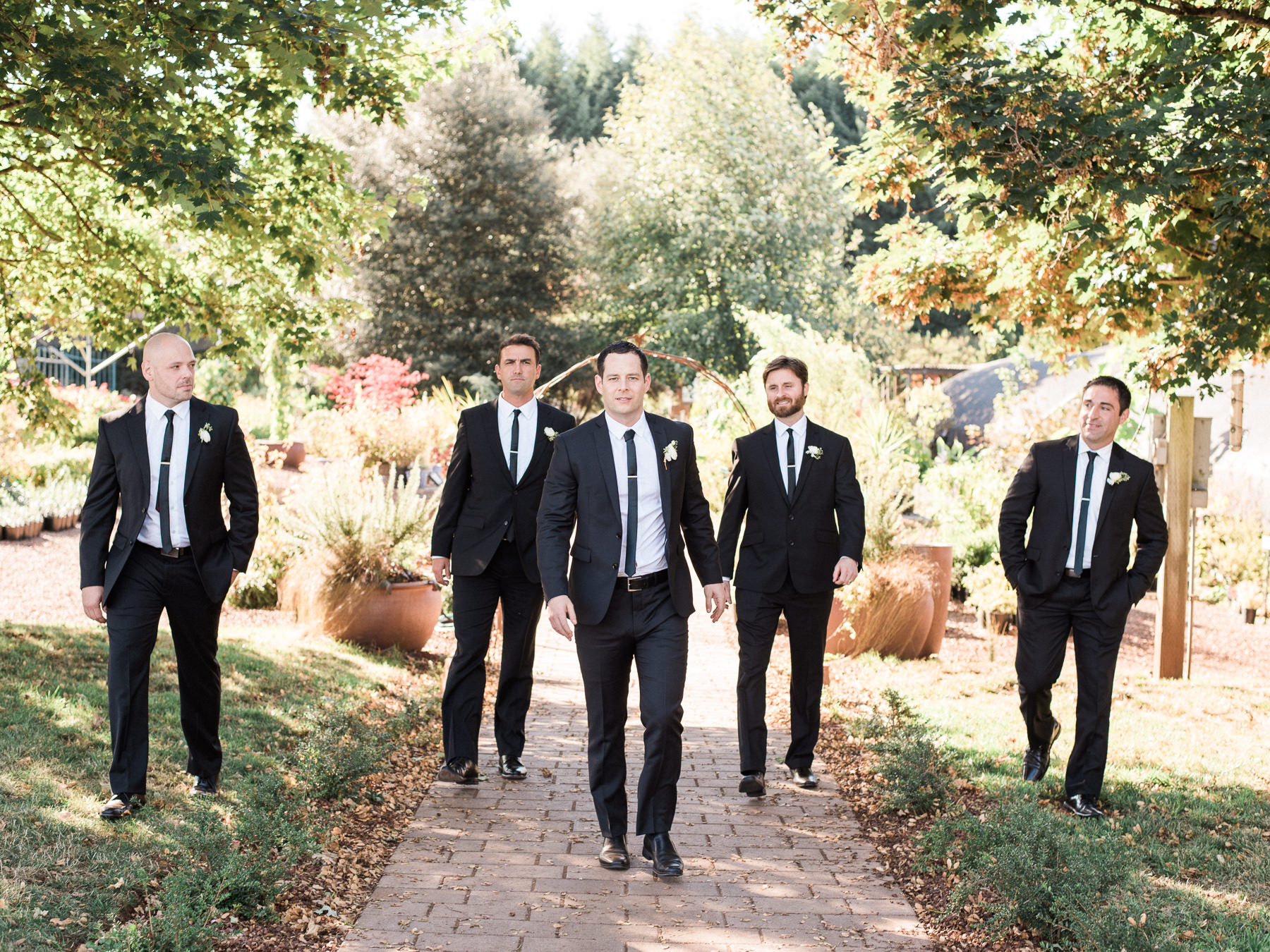 Groom with groomsmen