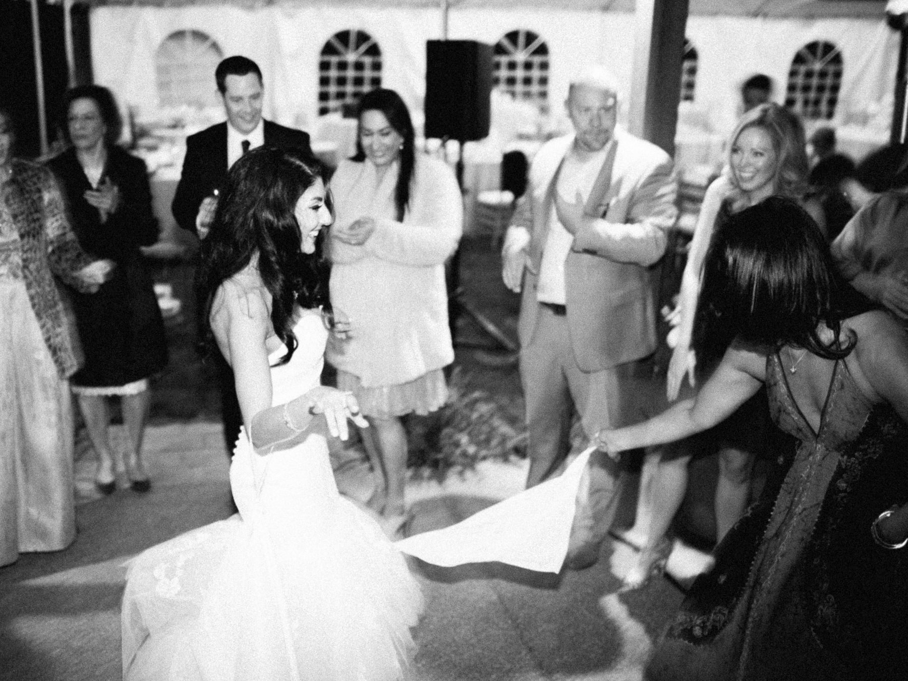 Dancing Bride at Wedding Reception