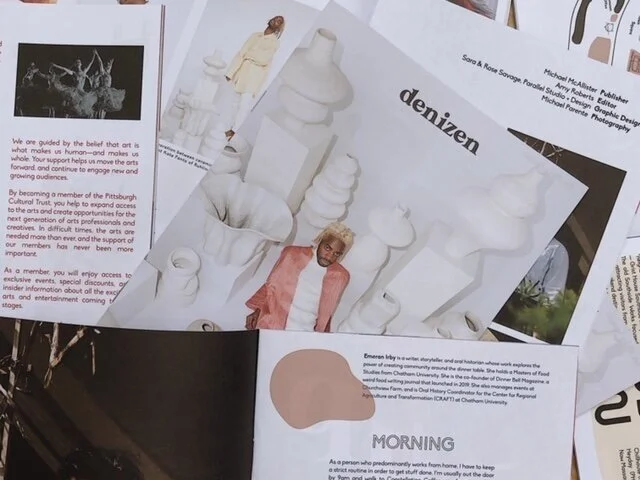  Launched in 2020, Denizen brings stories from Pittsburgh to the pages of a print magazine and online platform championing urban life from transit to design.     W: denizenpgh.com    IG:  @denizenpgh  