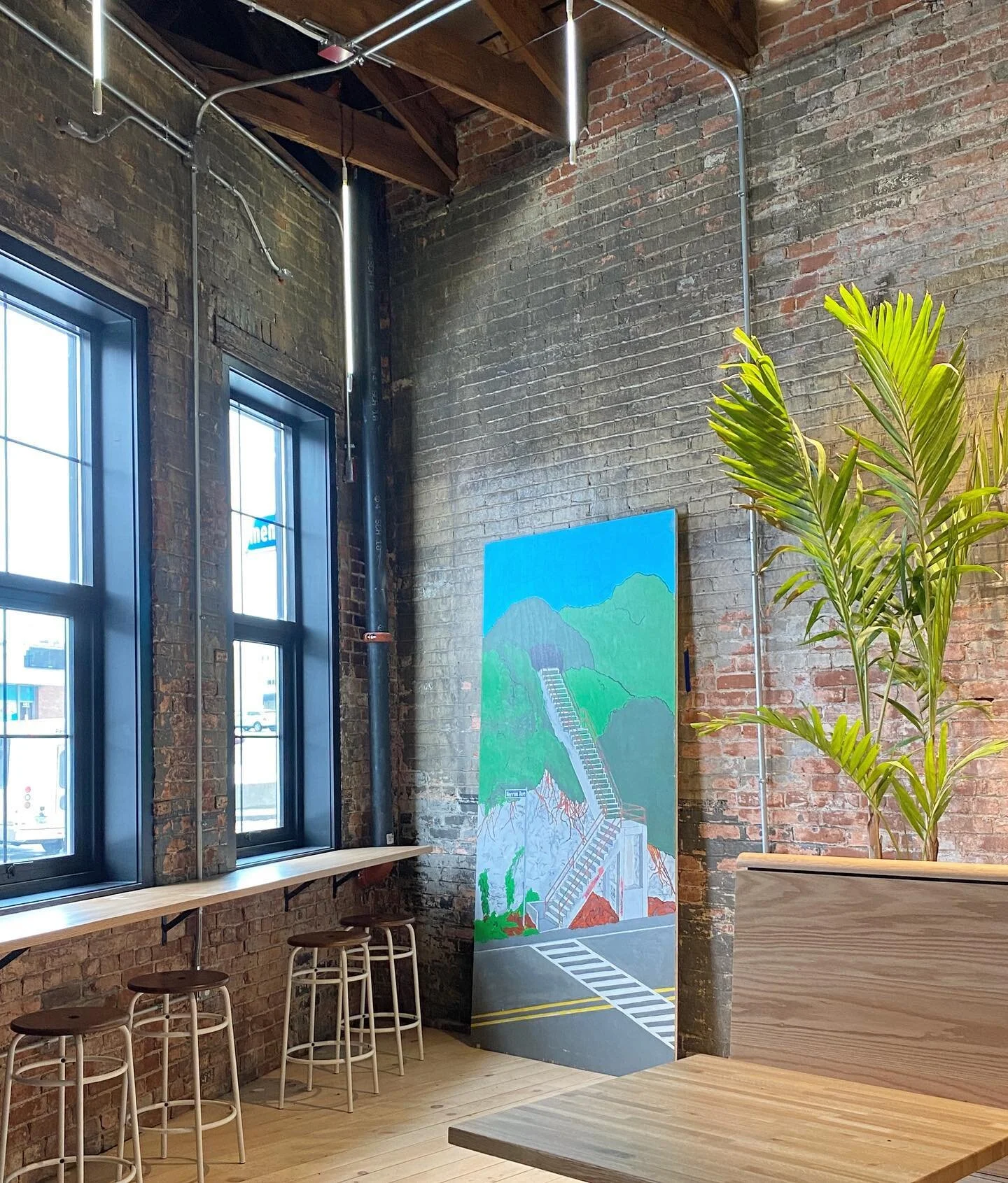 Picture yourself here with a @redhawkcoffee or @tracebrewing IPA. Opening day on the horizon.