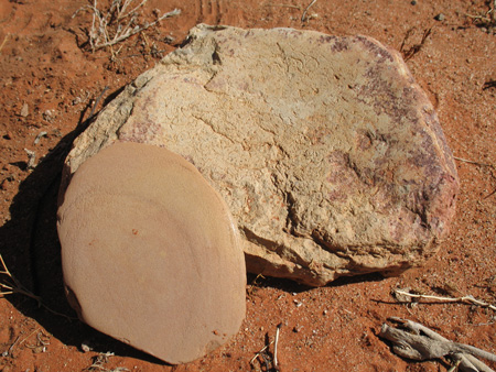 Aboriginal grinding stones.