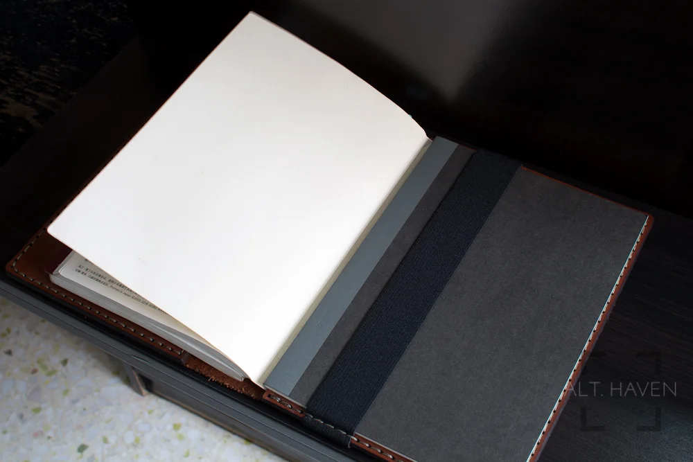 Two notebooks secured