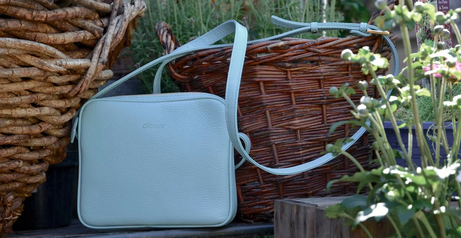 Diboni-Tasche, fotografiert auf dem Viktualienmarkt in München
