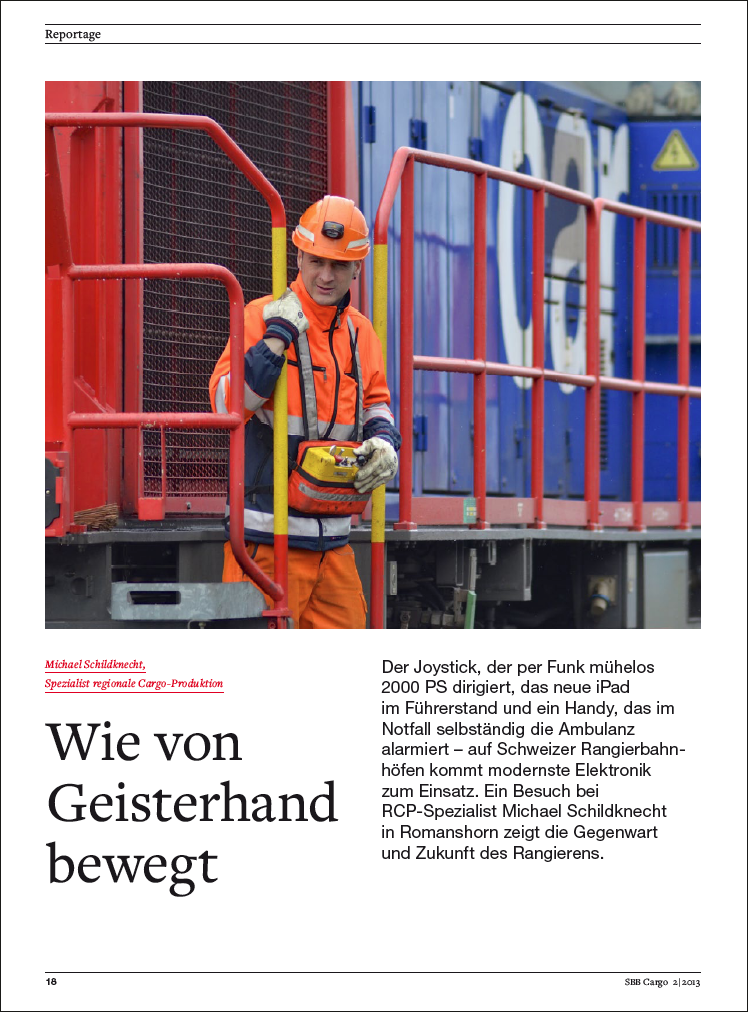 JPR im neuen SBB Cargo Magazin