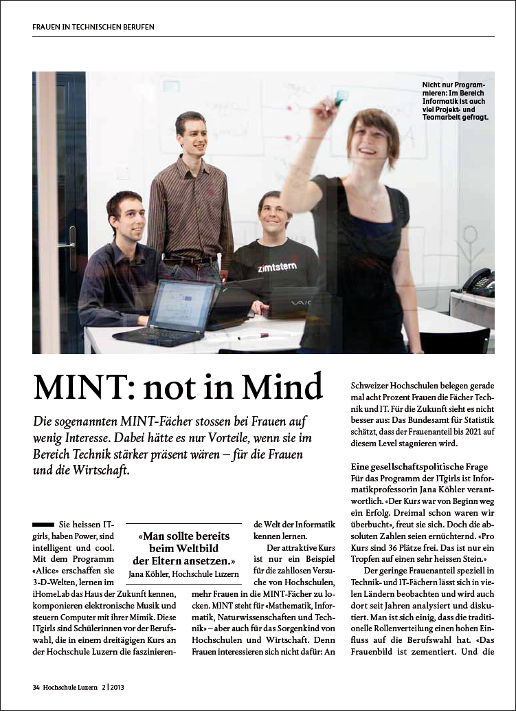 JPR im Magazin der Hochschule Luzern