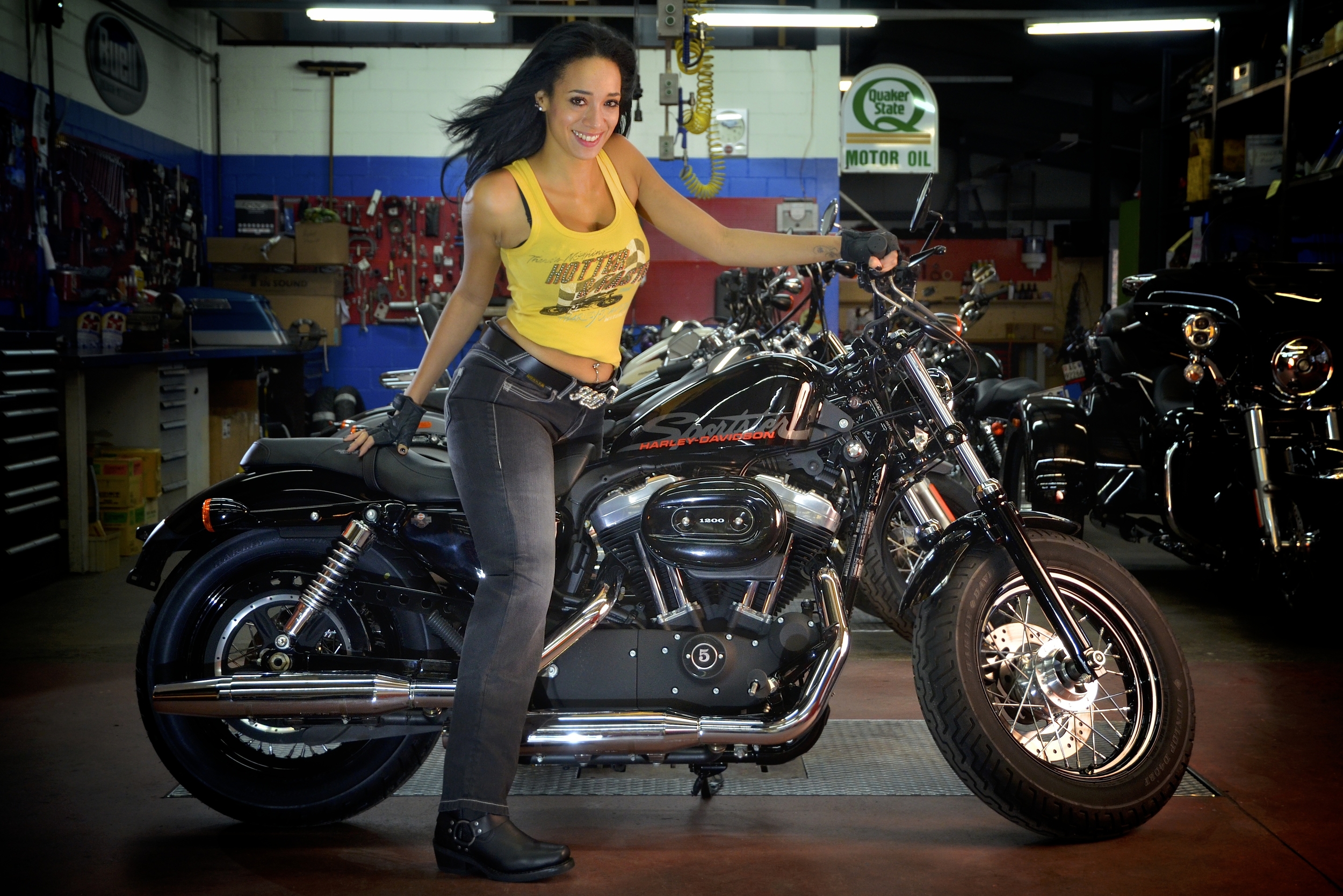 Malaika für Harley Davidson-Wettbewerb
