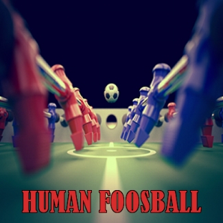 Ever wonder what those little guys in the foosball game feel like? Now is your time to find out! You and your friends will be able to battle it out in our Human Foosball Arena!