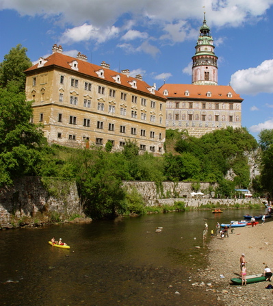 What Český Krumlov looked like the day before…when it was warm(er) and sunny.