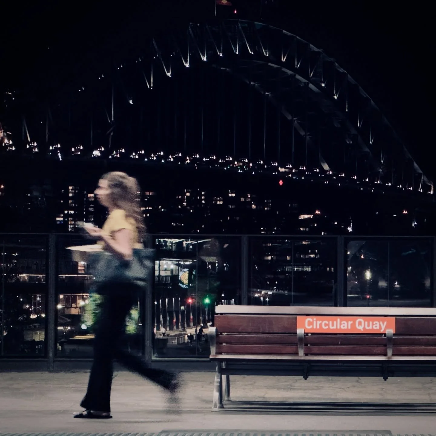 Always a lovely night time view coming back from the Opera House.