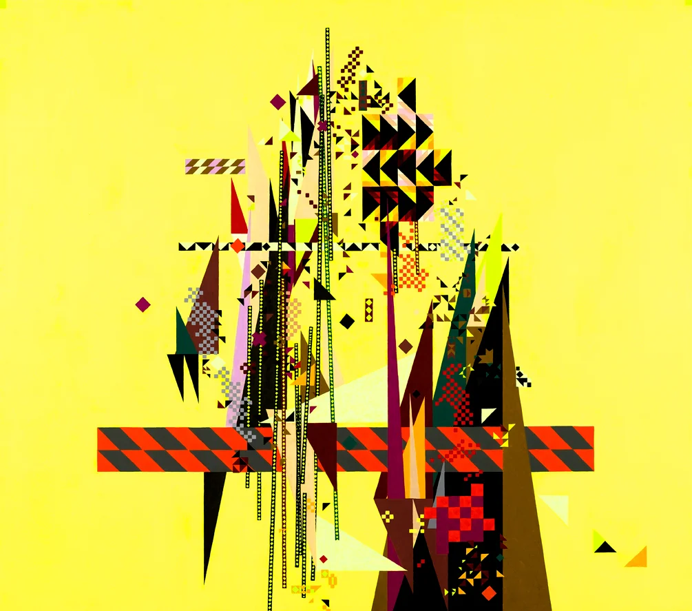 Play It As It Lays #3, 2009 Acrylic & gouache on wood 40.5 x 46 inches (103 x 116.5 cm) 