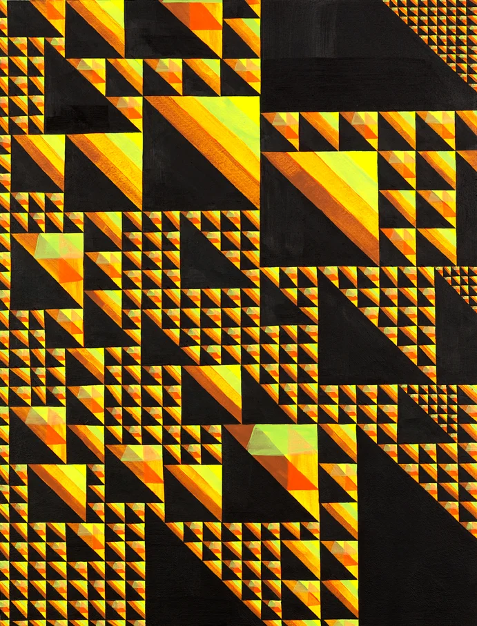 Echo Streak #2, 2008 Acrylic on wood 19 x 14.5 inches (48.5 x 37 cm) 