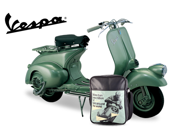 Borsa con grafiche vintage VESPA