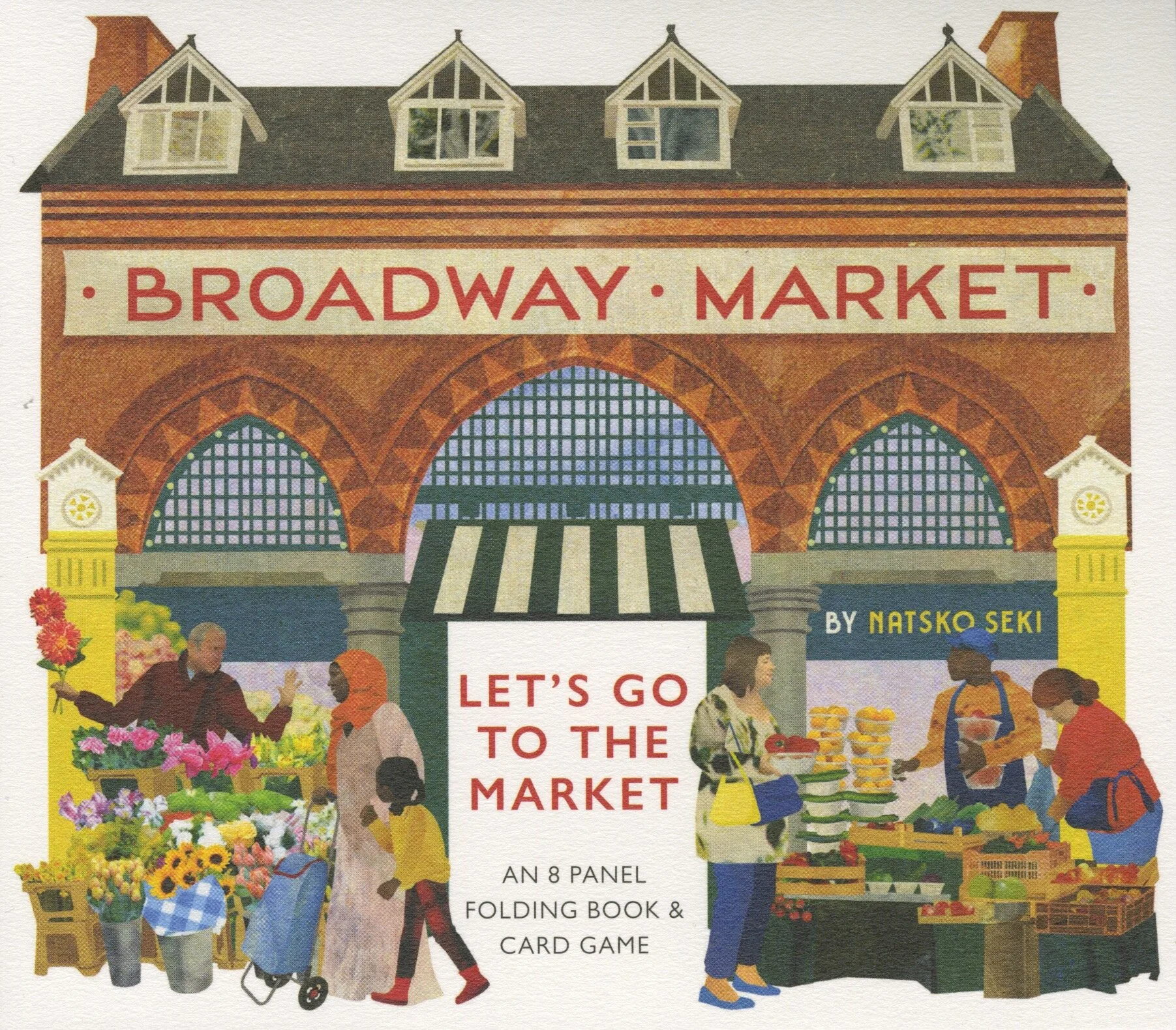 Broadway Market by Natsko Seki, a folding book, game and card set.