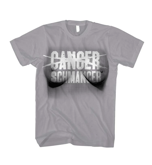 Cancer Schmancer. 2-color silkscreen print.