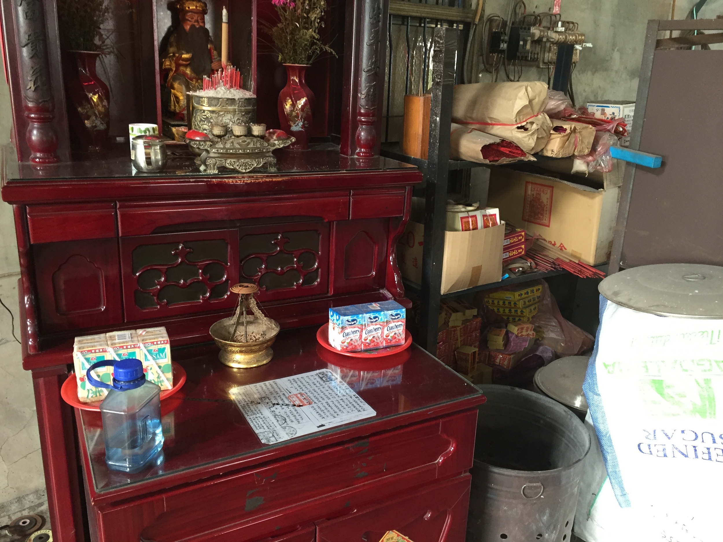 This was the most well equipped shrine we saw on the trip, but not the only one.