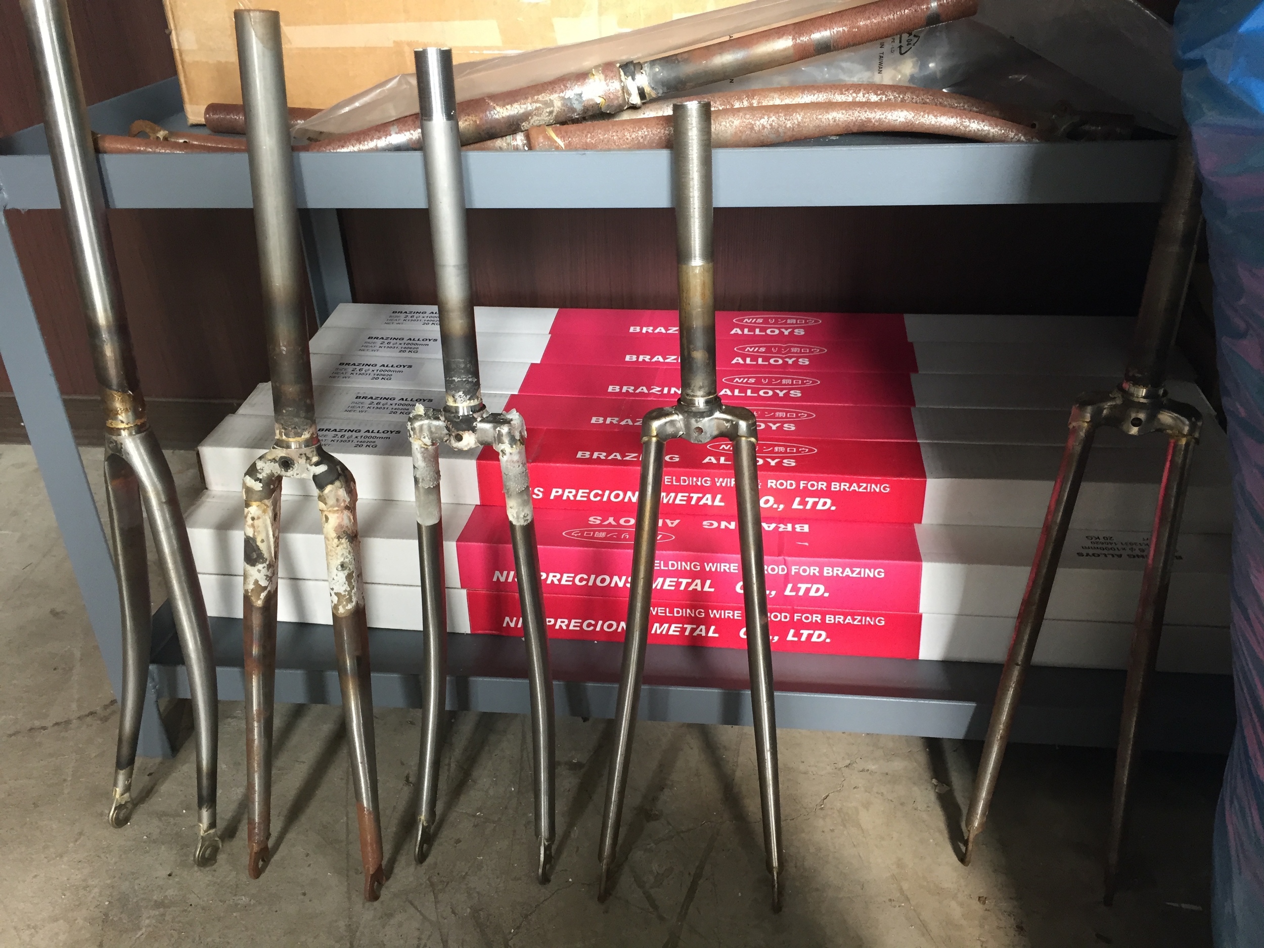 Forks in the testing room.