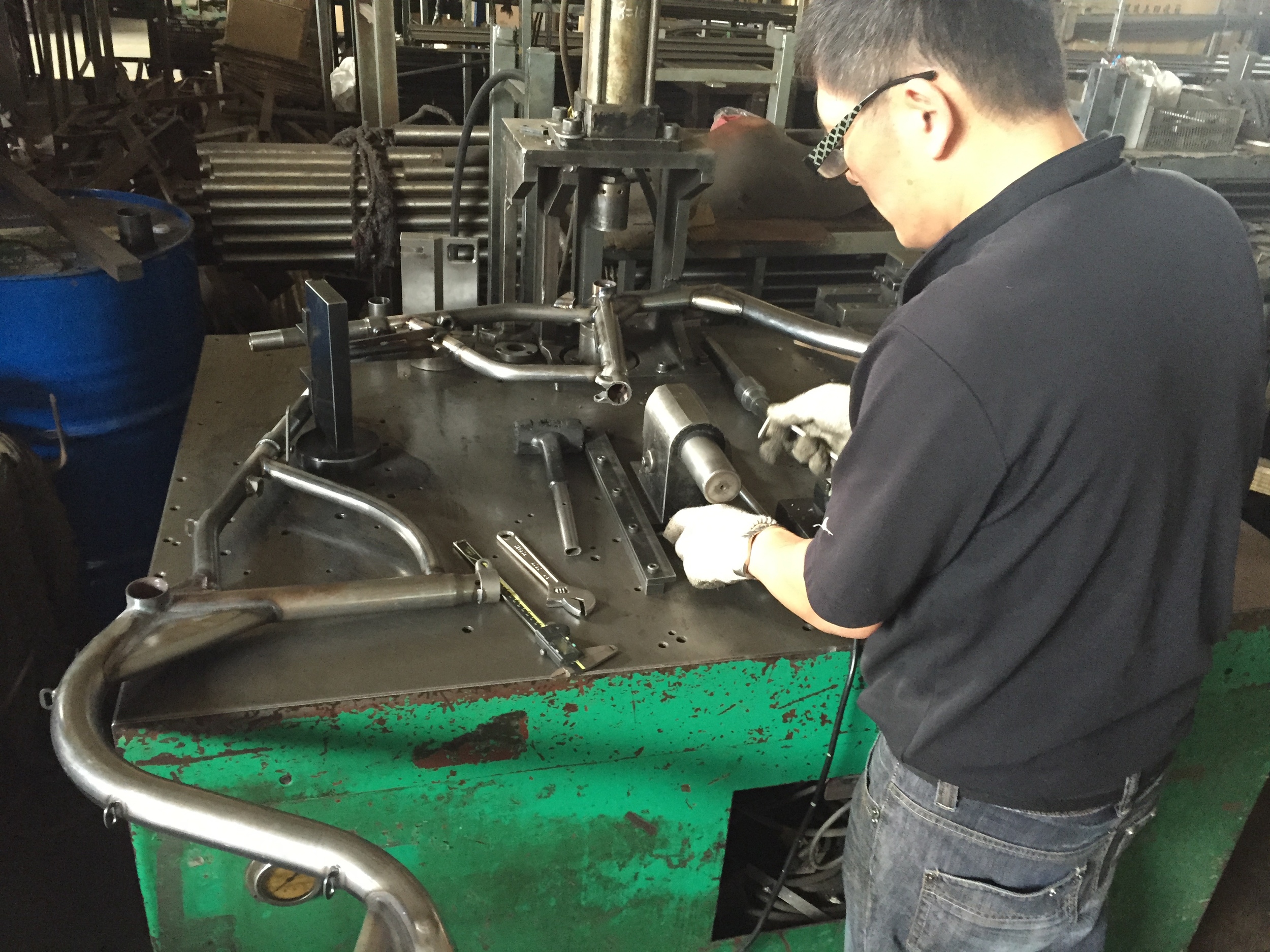 Setting up a fixture.