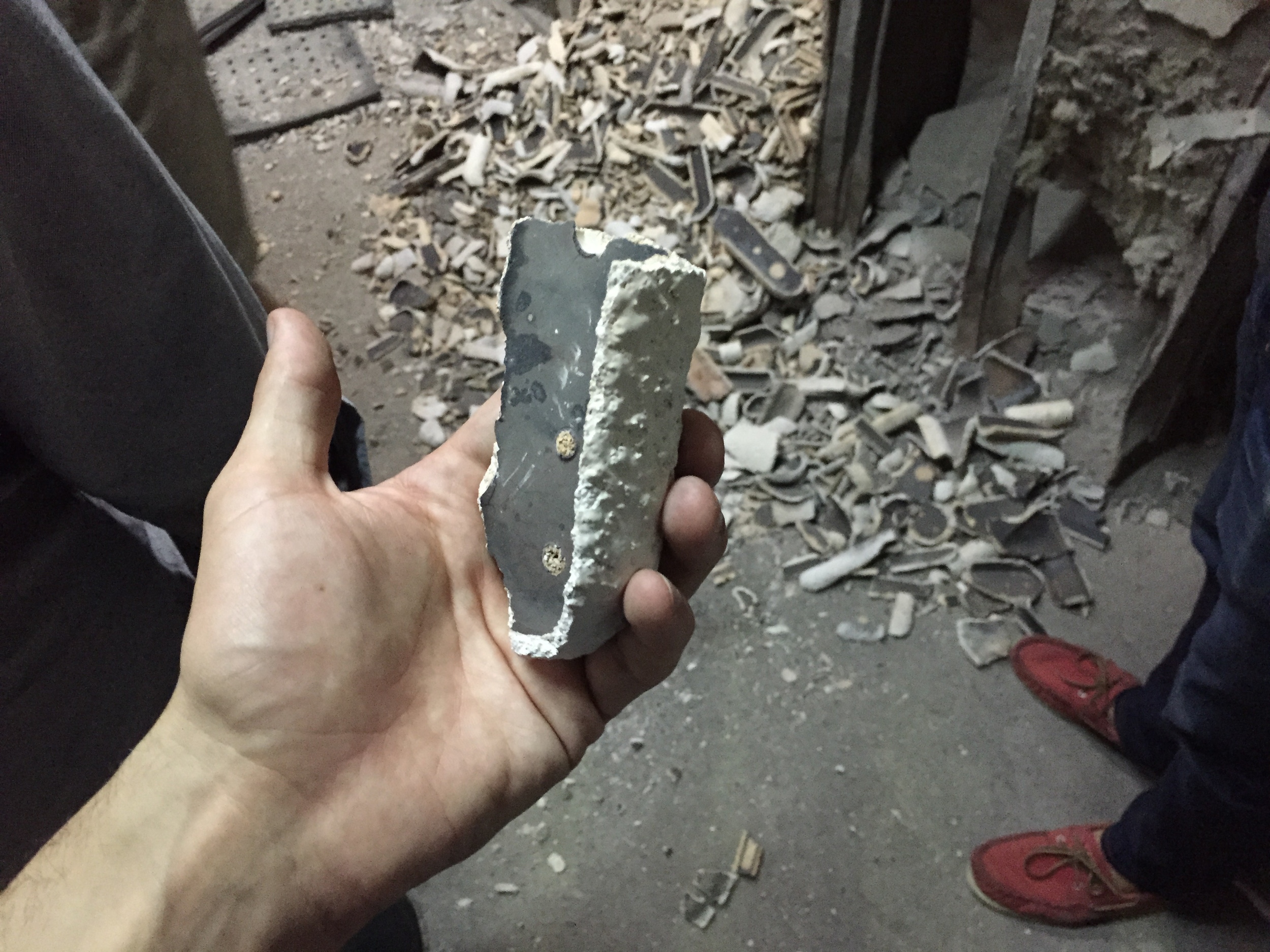 Clay shells.