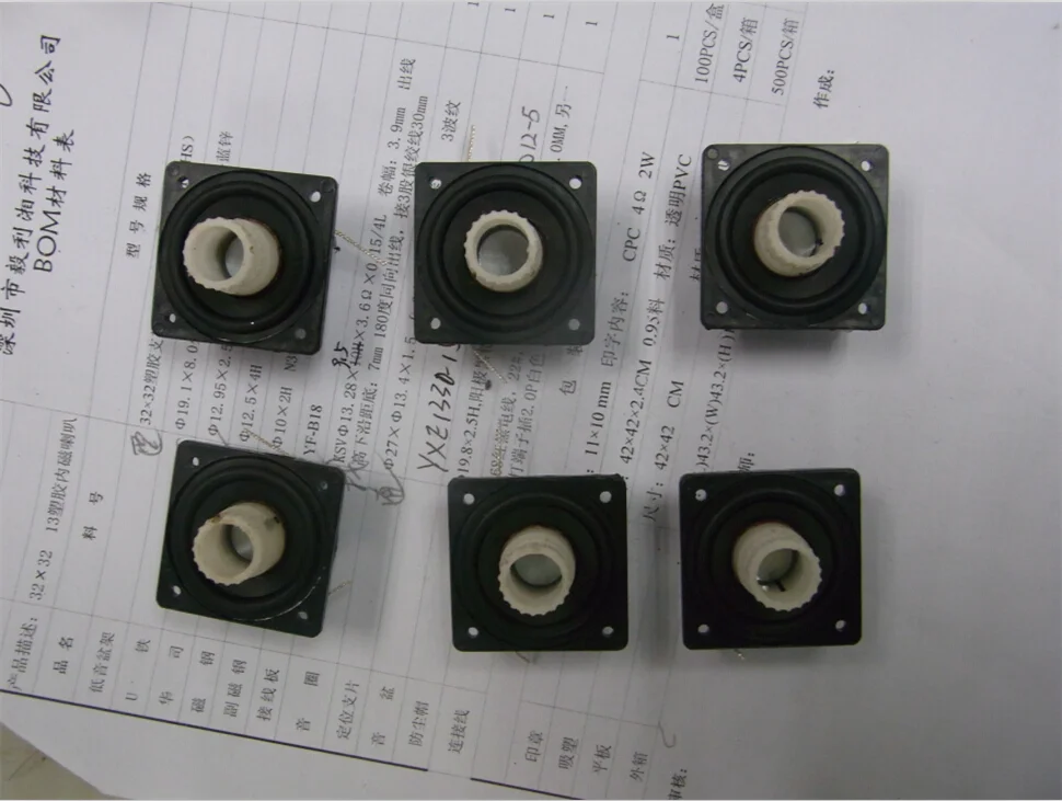 From the supplier's email: "now at the stage of assembling voice coil, waiting for glue to dry, then assembling dust cap, please check attachment photo."