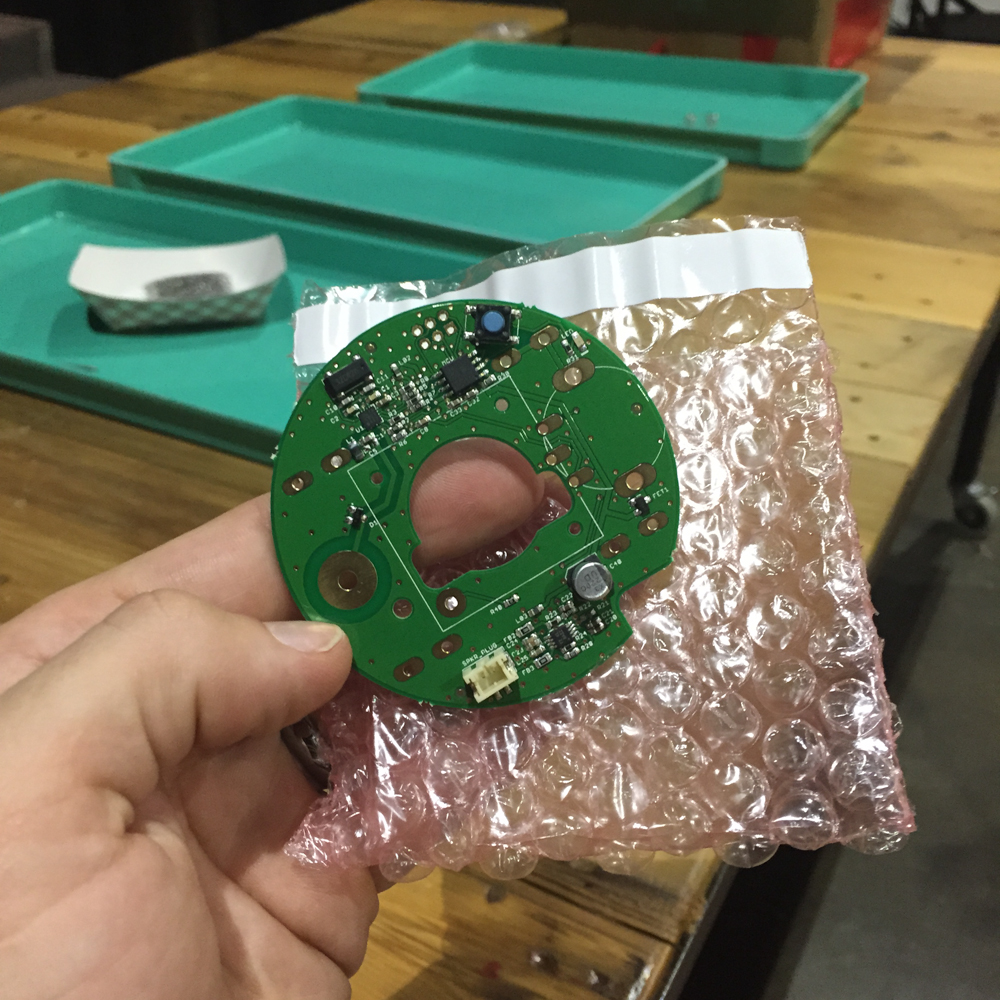 The Maker Kit PCBs come with all their surface mount parts installed.
