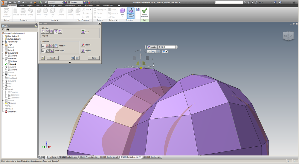T-spline redesign — spencer wright